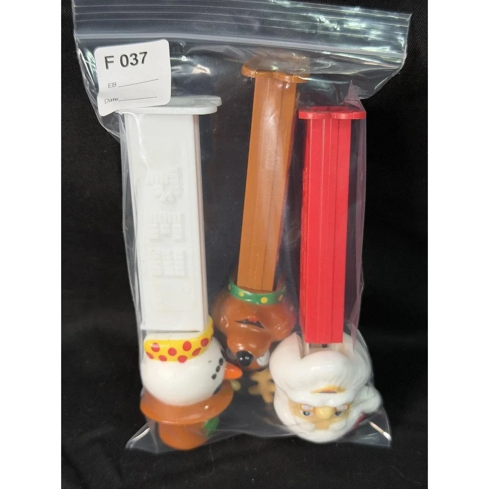3 Christmas PEZ Dispensers: Santa, Reindeer, Snowman